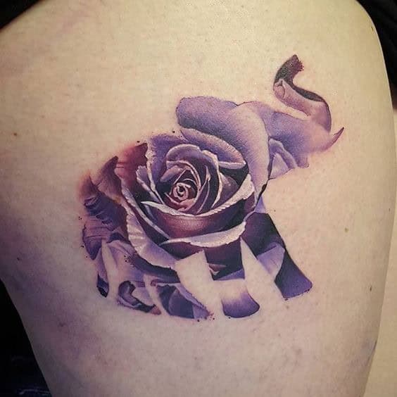 Unique Rose Tattoo Design