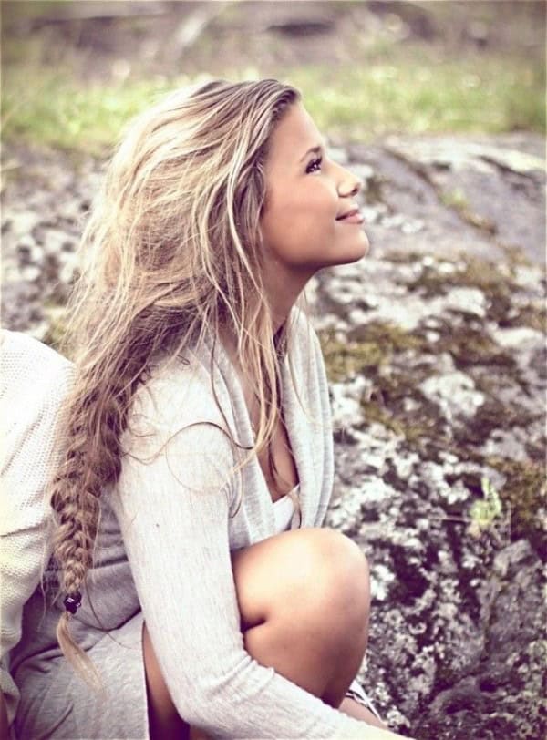 Boho Style Braided Hairstyle