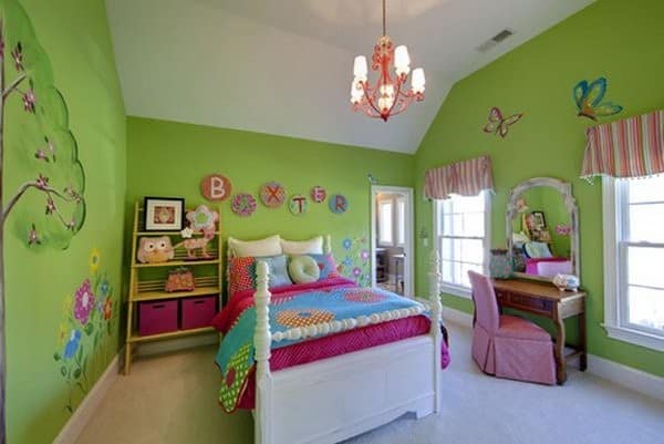 Cartoon Bedroom Design for Girls