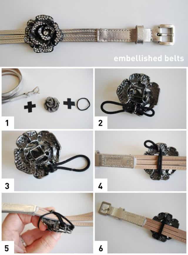 DIY: Embellish Skinny Belts Using Styled Pendants