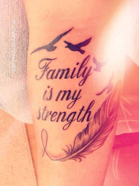 Family Tattoo Design For Women