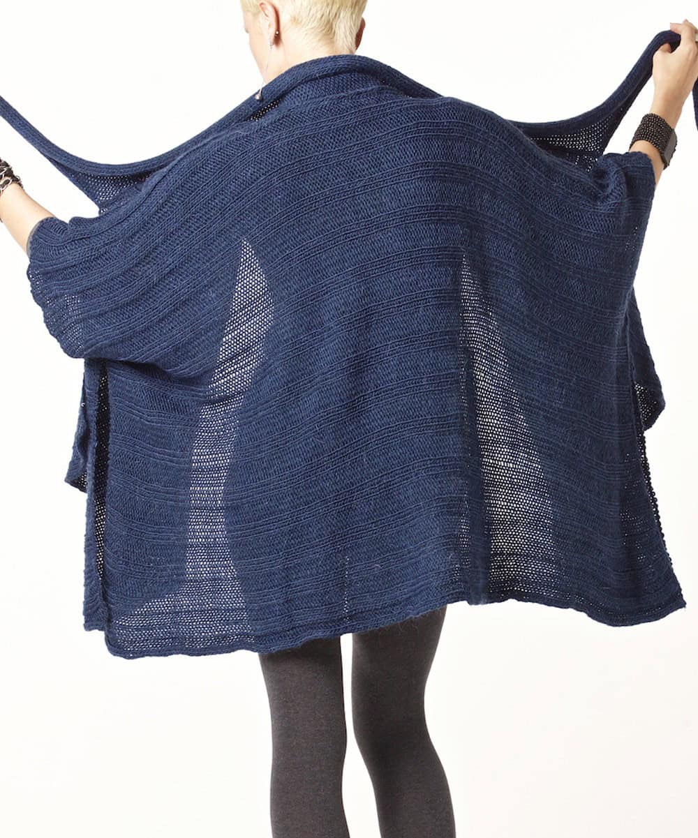 Dark blue poncho