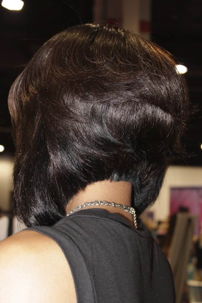 Tapered back bob