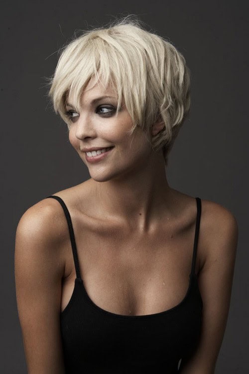 Short and layered shag for thick hair