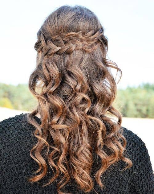 Braided Half Up Half Down Style