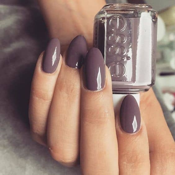 Mauve Pointed Nails