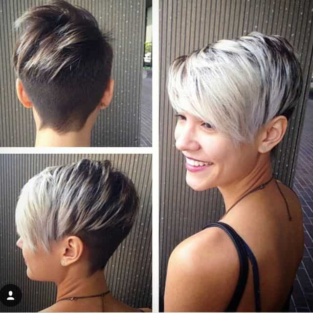 Black-and-white pixie