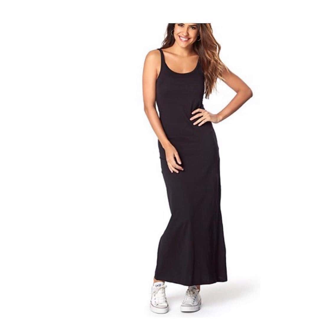 Casual Black Maxi Dress