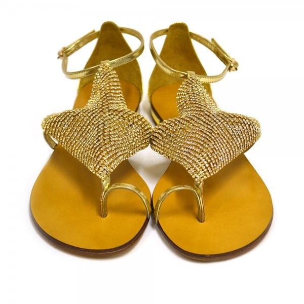 Mesh flat sandals