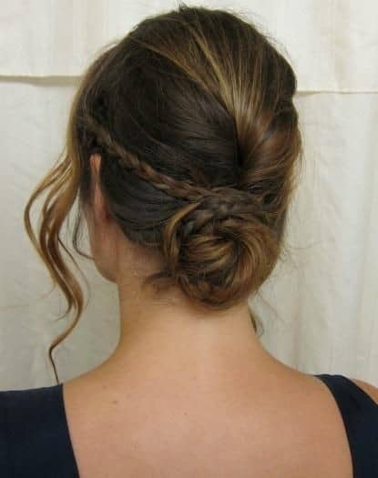 French twist with braid