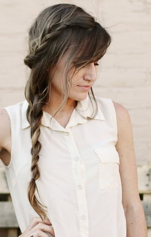 Twisted Loose Side Braid