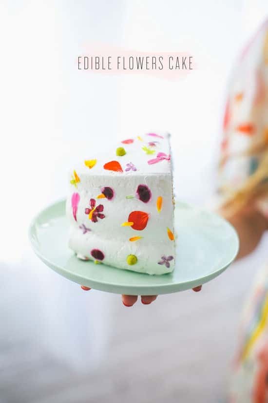 Edible Flower Cake