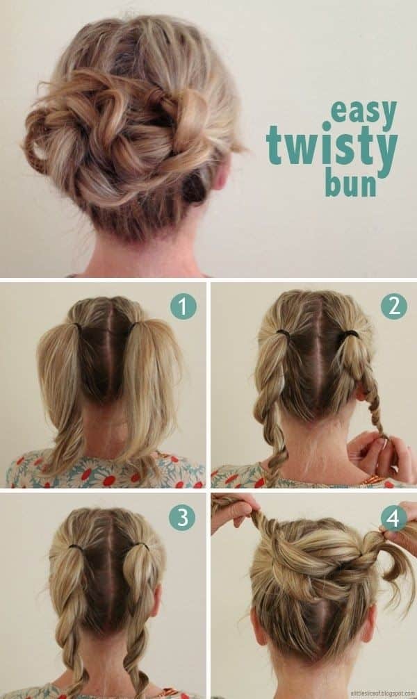 Easy Twisty Bun Tutorial