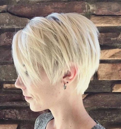 White Blonde Sleek Bob