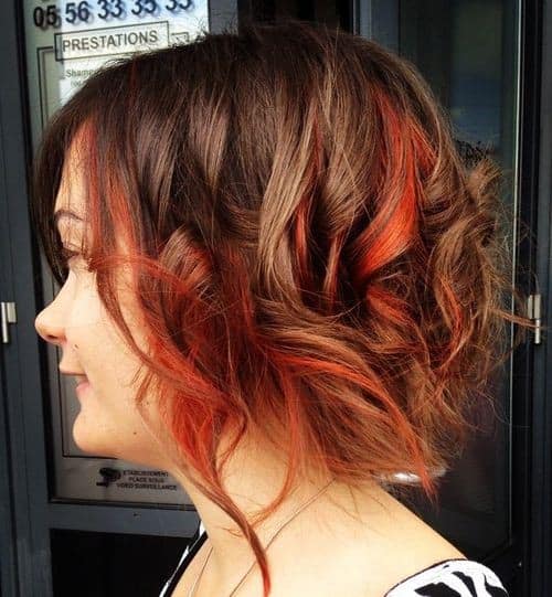 Red Highlights with Ringlets