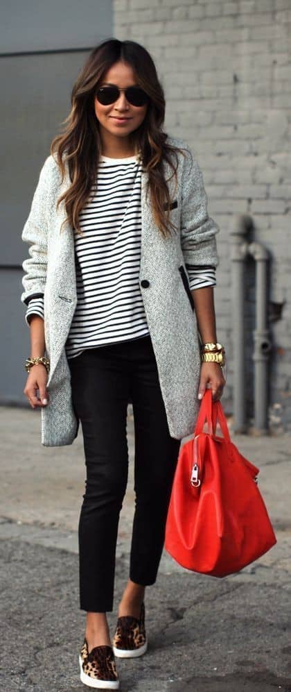 Patterned Trainers with Statement Coat