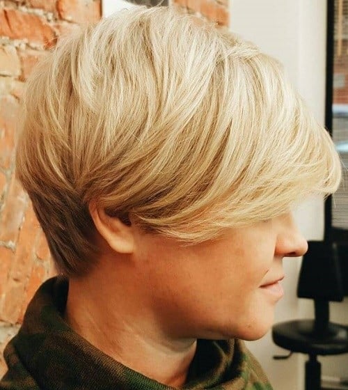 Bouncy Blonde Wedged Bob