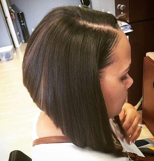 Dark Brown Sleek Bob