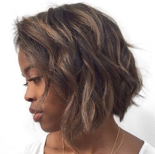 Tousled Mid Length Bob