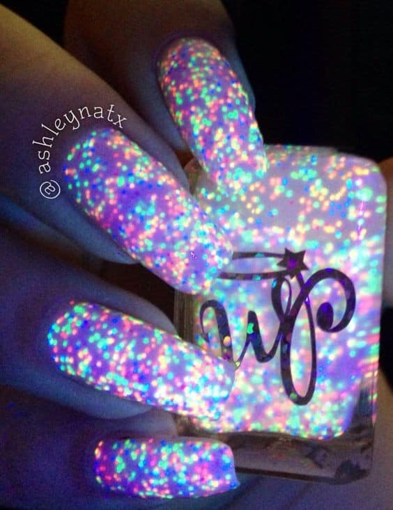 Glow In The Dark Nail Art