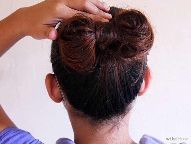 “Bow tie” bun