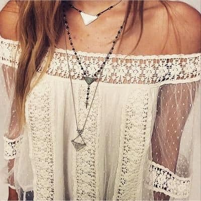 Layered Triangular Necklace