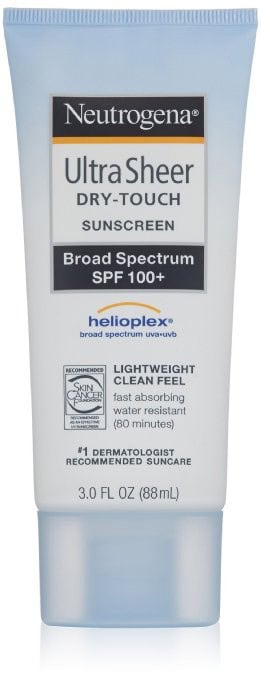 Neutrogena Ultra Sheer Dry-Touch Sunscreen Broad Spectrum SPF 100