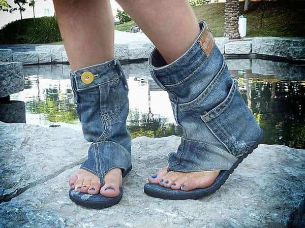 (Upcycled) denim shoes