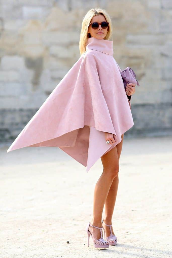 Light pink poncho