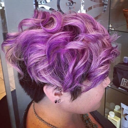 Purple and White Curled Crop