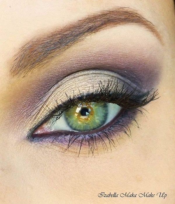 Prom Makeup Idea: Romantic Purple and Yellow Shadow