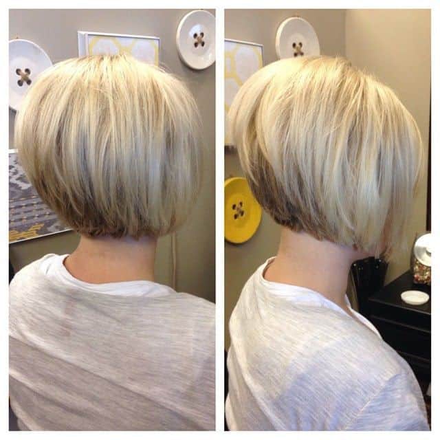 Shaved Sides Blonde Bob