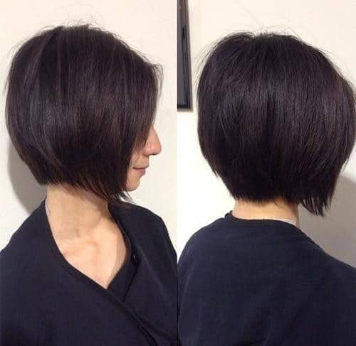 Dark Brown Bob Full of Body – Easy Back to School Hair Idea