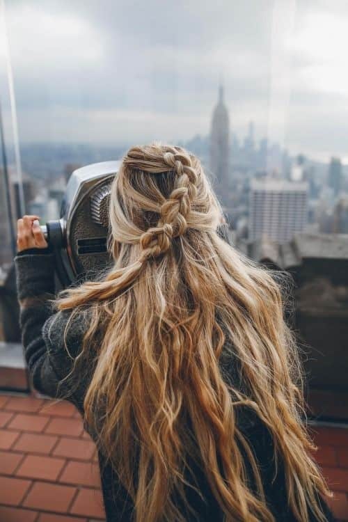 Braided Half-updo Hairstyle