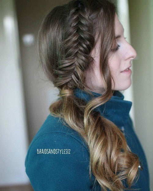 Romantic Braided Ponytail Hairstyle