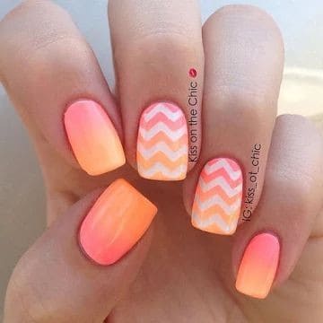 Neon Pink and Orange