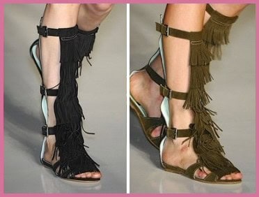 Fringe (gladiator) sandals