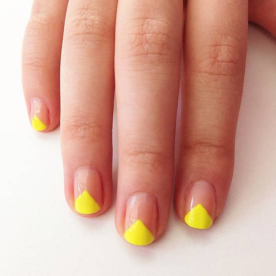 Bright Triangle Nails Tutorial