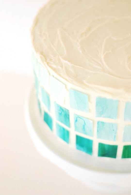 Ombre Mosaic Cake