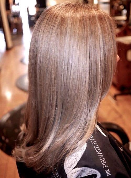 Blonde and Silver Sleek Look