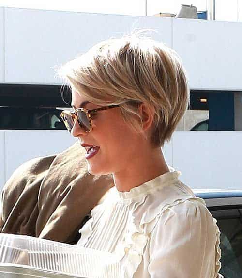 Wedged Blonde Pixie Bob with Highlights