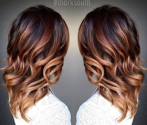 Black to Copper Curls