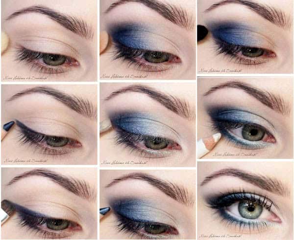 NO5. Glamorous Blue Eye Makeup