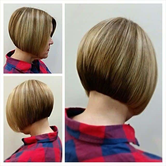 Shaved Sides Blonde Bob