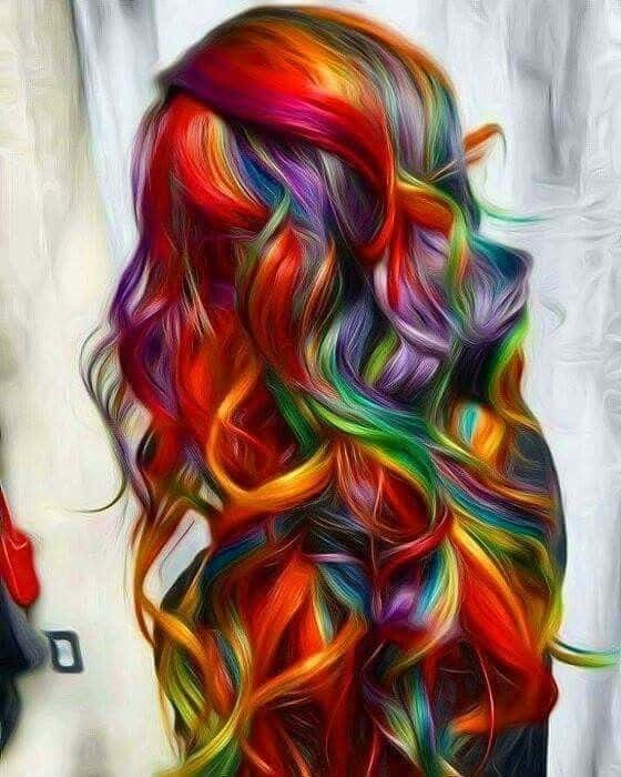 Complicated Rainbow Curls