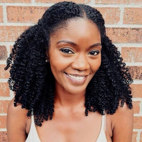 Corkscrew Ringlets with Plaits