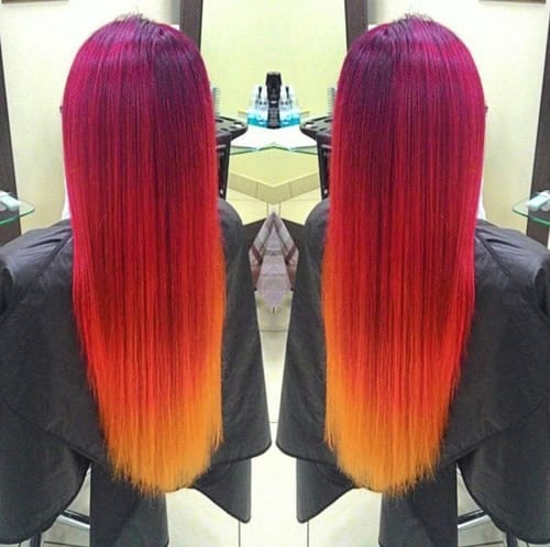 Fiery and Colourful Ombre