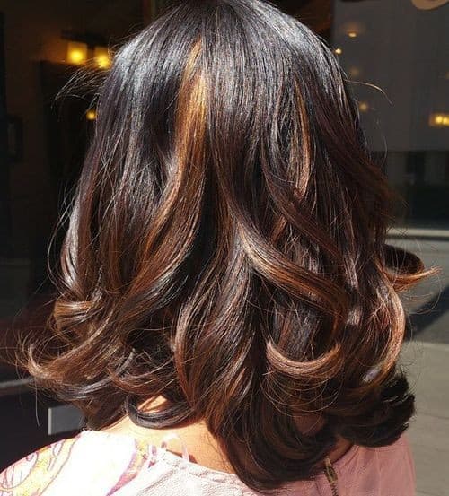 Dark Brown and Copper Curls