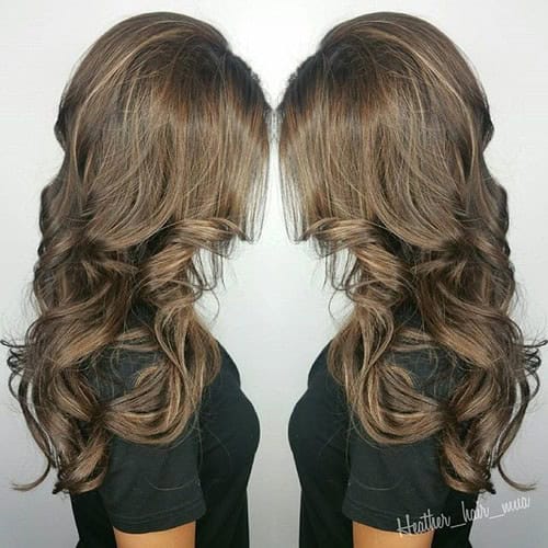 Chestnut Brown Curly Hair