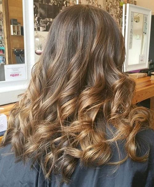 Brown Balayage Ringlets